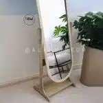 آینه قدی الف مدل سحر رنگ کرم پتینه طوسی