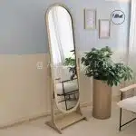 آینه قدی الف مدل سحر رنگ کرم پتینه طوسی