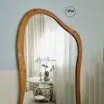 آینه با چوب روس مدل غزال الف