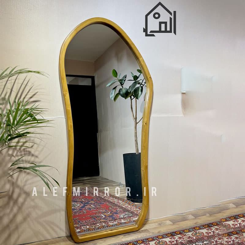 آینه قدی چوب روس مدل کژال تولیدی خانه الف