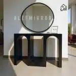 ست آینه و کنسول چوبی مدل آراک مشکی