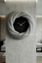 ساعت ديواري پارامتريك زمین سفید
